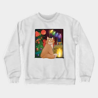 Christmas cat Crewneck Sweatshirt